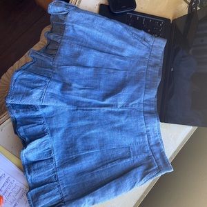 J crew Crop short light blue size 6 100 cotton